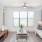 ceiling fan and light fixture in living room